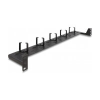 Delock 48.30cm 19" LWL Rangierpanel 1 HE schwarz