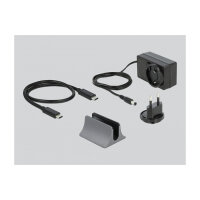 D DeLOCK Dockingstation 2xDisplayPort/HDMI/3xUSB3.2/RJ45 Ethernet/Audio/2xUSB-C Grey