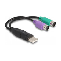Adapter USB > PS/2 (ST-BU) 17cm DeLOCK Black