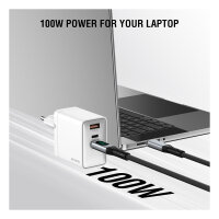 4smarts Netzladegert GaN Pocket 100W 2C+1A, weiss