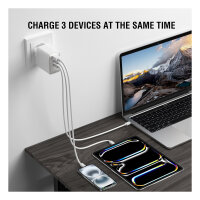 4smarts Netzladegert GaN Pocket 100W 2C+1A, weiss