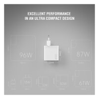 4smarts Netzladegert GaN Pocket 100W 2C+1A, weiss