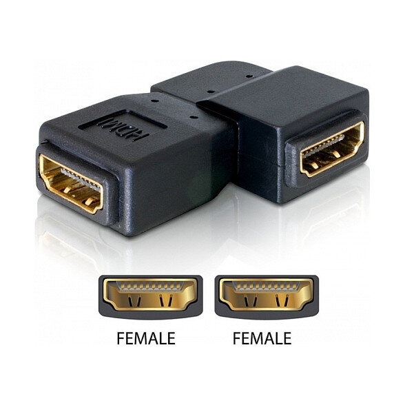 Adp HDMI Bu > Bu 90° gewinkelt-