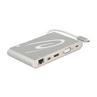 Dockingstation USB 3.1 Type-C zu DP+HDMI+VGA+LAN 4k 30Hz...