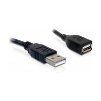 DeLock USB 2.0 (ST-BU) 0,15m Verlängerungskabel Schwarz