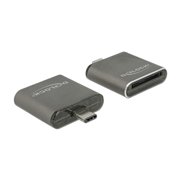 CardReader USB-C > SDHC / SDXC UHS-II / MMC Single Slot Delock