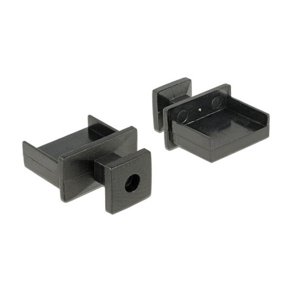 DeLock Staubschutz für USB Typ-A Buchse mit Griff 10-Pack Schwarz