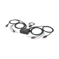 KVM Switch 2xKVM 2xDP-M 1xDP-W 2xUSB-M&W 4xAudio Ausgang Klinke 2xAudio Eingang Klinke StarTech Black