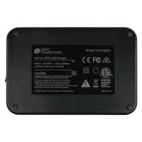 GoodConnections USB Desktop Schnellladestation 120W 10-Port USB-A Schwarz