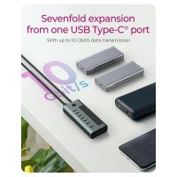 ICY BOX IB-HUB1457-C31 USB-C HUB 7-Port 7xUSB-C Display