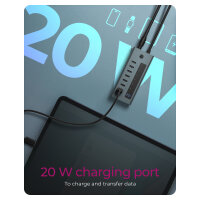 ICY BOX IB-HUB1457-C31 USB-C HUB 7-Port 7xUSB-C Display