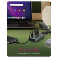 ICY BOX IB-HUB1457-C31 USB-C HUB 7-Port 7xUSB-C Display