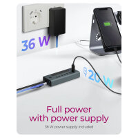 ICY BOX IB-HUB1457-C31 USB-C HUB 7-Port 7xUSB-C Display