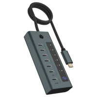 ICY BOX IB-HUB1457-C31 USB-C HUB 7-Port 7xUSB-C Display