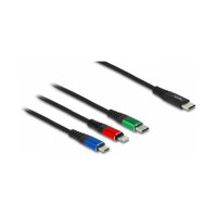 Delock Ladekabel USB-C > Micro-USB/Lightning/USB-C