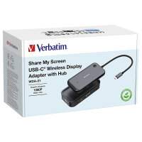USB-C HUB Wireless-Display-Adapter HDMI/VGA FullHD WDA-01 Verbatim