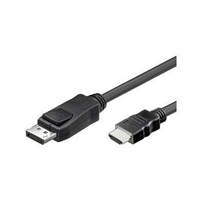 GoodConnections DisplayPort 1.2 > HDMI (ST-ST) 2m Adapterkabel 4K 30Hz Schwarz