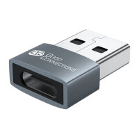 GoodConnections USB-A 2.0 > USB-C (ST-BU) Adapter Grau