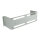 ALLNET Gerätehalter für Hutschiene/DIN-Rail Geräte T150mm/3HE Lichtgrau Frontmontage