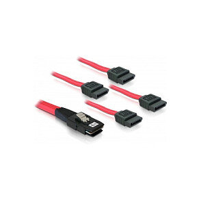 SAS SFF-8087 > 4x SATA 1,0m Delock