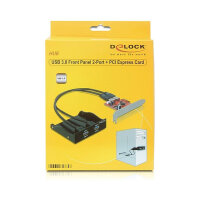 8cm (3,5") Frontpanel USB3.0 Delock
