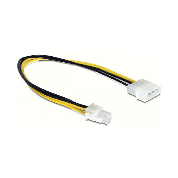 Str. Delock P4 4pol -> 4pin Molex