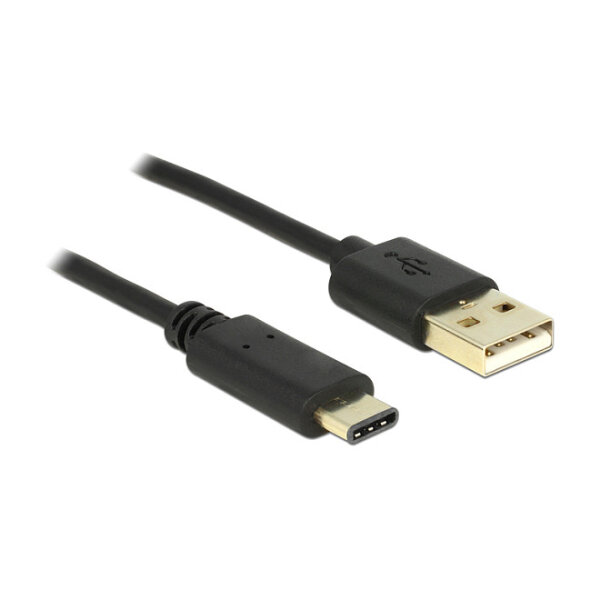 DeLock USB-C > USB 2.0 (ST-ST) 2m Adapterkabel Schwarz