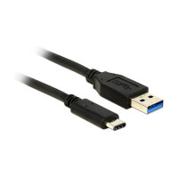 USB3.1 USB Typ-A Stecker > USB Type-C™ Stecker 0,5 m schwarz Delock