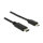 USB2.0 USB Type-C 2.0 Stecker > USB 2.0 Typ Micro-B Stecker 0,5 m schwarz Delock