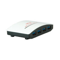 USB3.0 ROLINE Hub Black and White 4 Ports mit Netzteil