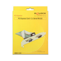 DeLock 2-Port Seriell RS-232 PCI Express-Karte