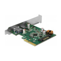 USB PCIe Express x4 Karte > 1x USB-C3.1 Gen2 + 1x USB3.1 Gen2 DeLock