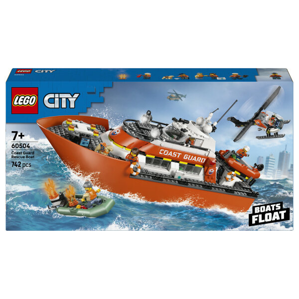 LEGO 60504 City Rettungsboot der Kstenwache mit Hubschrauber