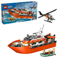 LEGO 60504 City Rettungsboot der Kstenwache mit Hubschrauber