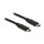 USB3.1 C > USB Type-C™ Stecker 1,0 m schwarz 3 A Delock