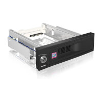 ICY BOX IB-168SK-B Wechselrahmen für 3,5" SATA HDD in 5,25" Schacht mit Schloss