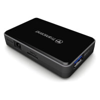 USB3.0 HUB 4Port Transcend HUB3 SuperSpeed aktiv mit Netzteil Black
