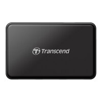 USB3.0 HUB 4Port Transcend HUB3 SuperSpeed aktiv mit Netzteil Black