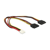 Kabel Power Floppy 4 Pin Bu > 2x