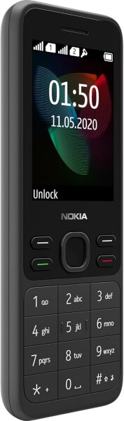 Nokia 150 Version 2020 Feature Phone (2,4 Zoll, 4 MB interner Speicher (erweiterbar auf bis zu 32 GB per MicroSD-Karte), 4 MB RAM, Dual SIM) schwarz