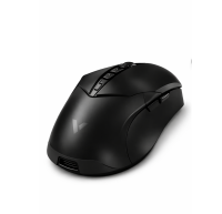 Rapoo V20PRO kabellose 2,4 GHz High-Performance Gaming-Maus mit 26000 DPI optischem Sensor, 50 G Beschleunigung, 650 IPS, bis zu 160h Akkulaufzeit, PC/Mac - Schwarz