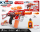 ZURU X-Shot Hyper Blaster Trace Fire mit 10.000 Kugeln
