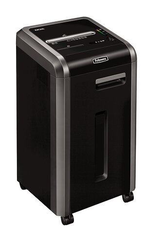 Fellowes Microshred 225Mi Aktenvernichter mit Partikelschnitt P-5, 2 x 12 mm, bis 13 Blatt, schwarz